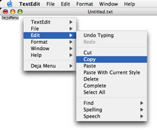 DejaMenu screenshot