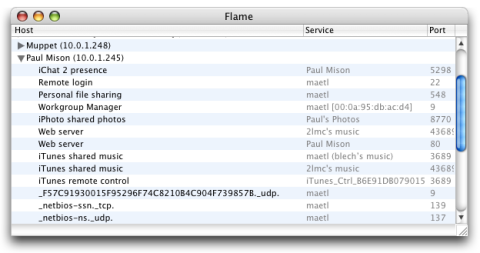 Flame screenshot