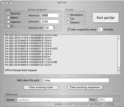 gps2geX screenshot