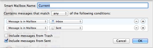 mail current folder