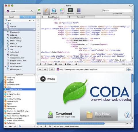Coda screenshot