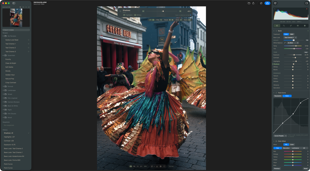 Redlamp RAW photo editor