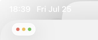 iPadOS 26 clock display with poor contrast in light mode