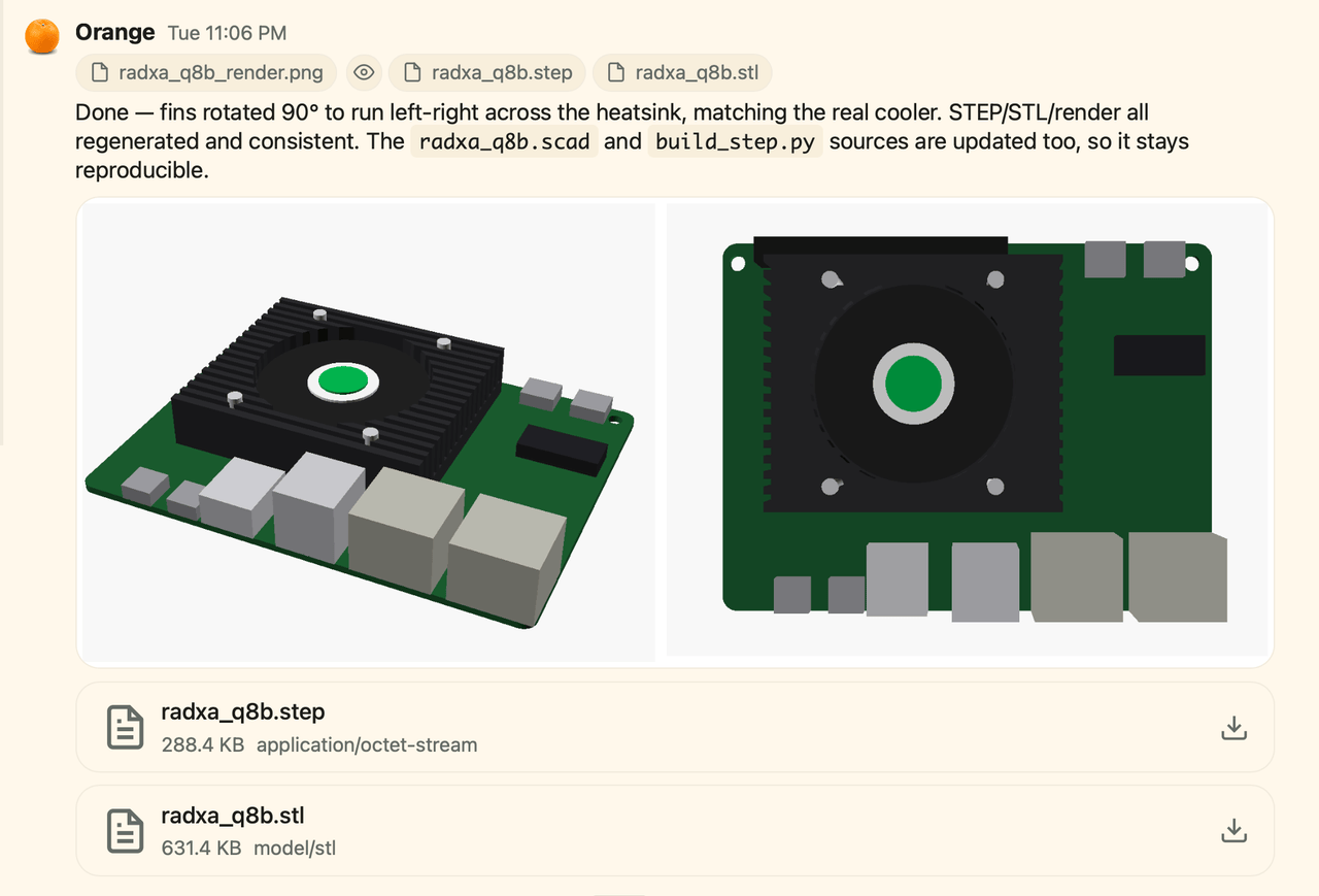 CAD model reconstructed by just feeding photos to piclaw
