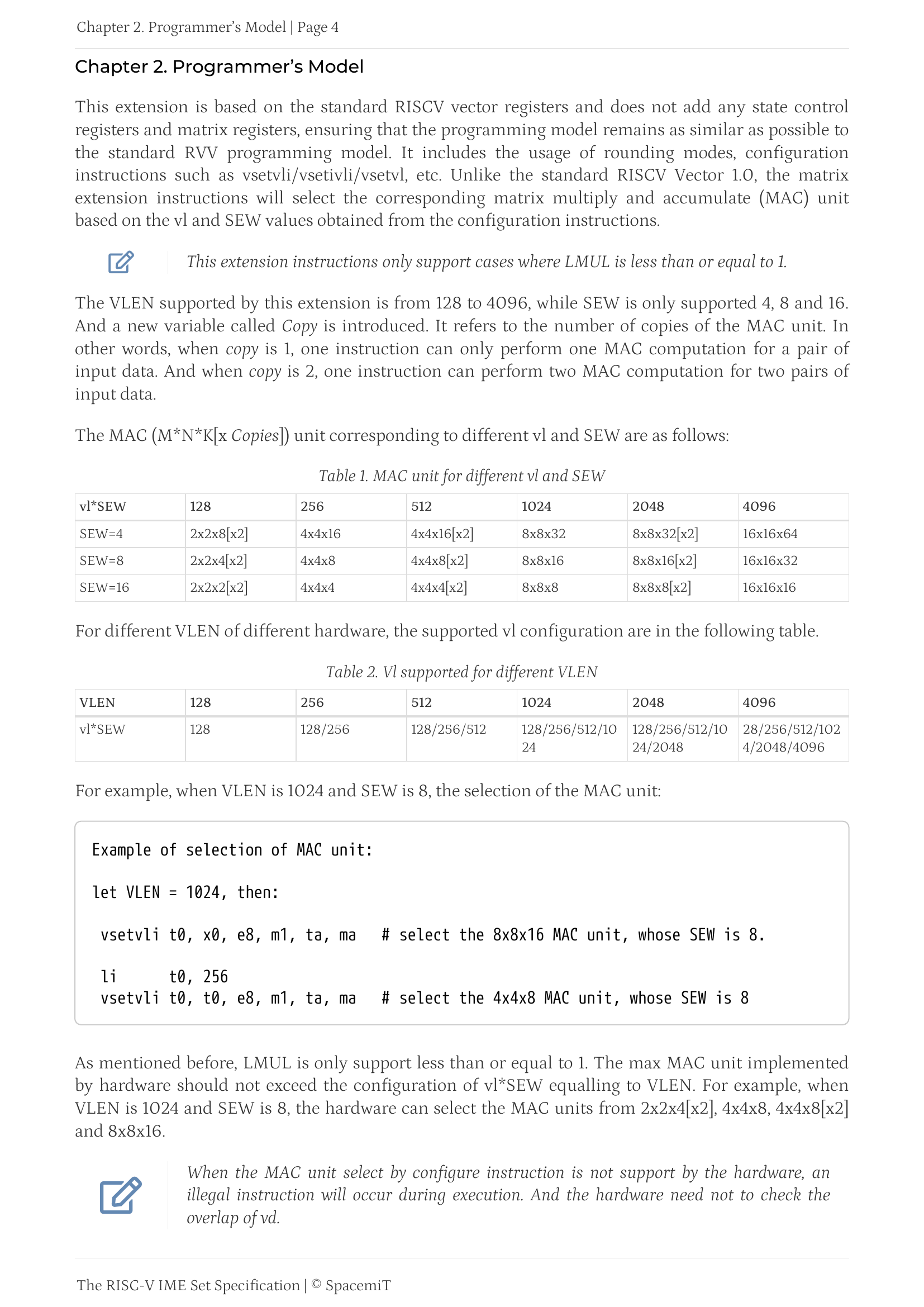 A page from the docs
