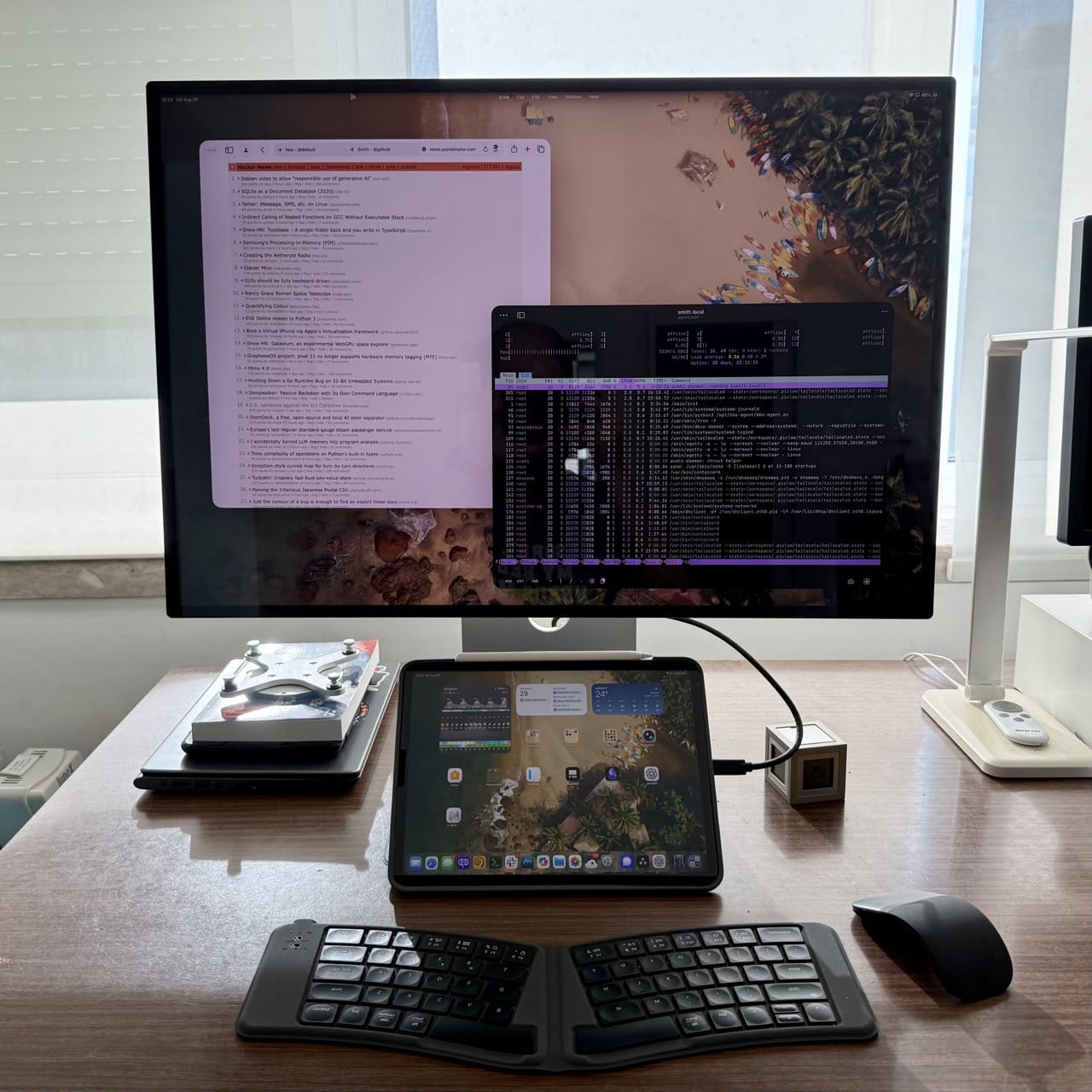 The Kuycon P20 on my living room desk.