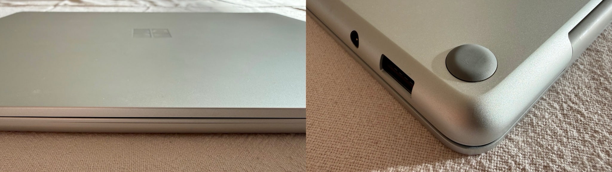 Surface Laptop front edge and underside rubber foot
