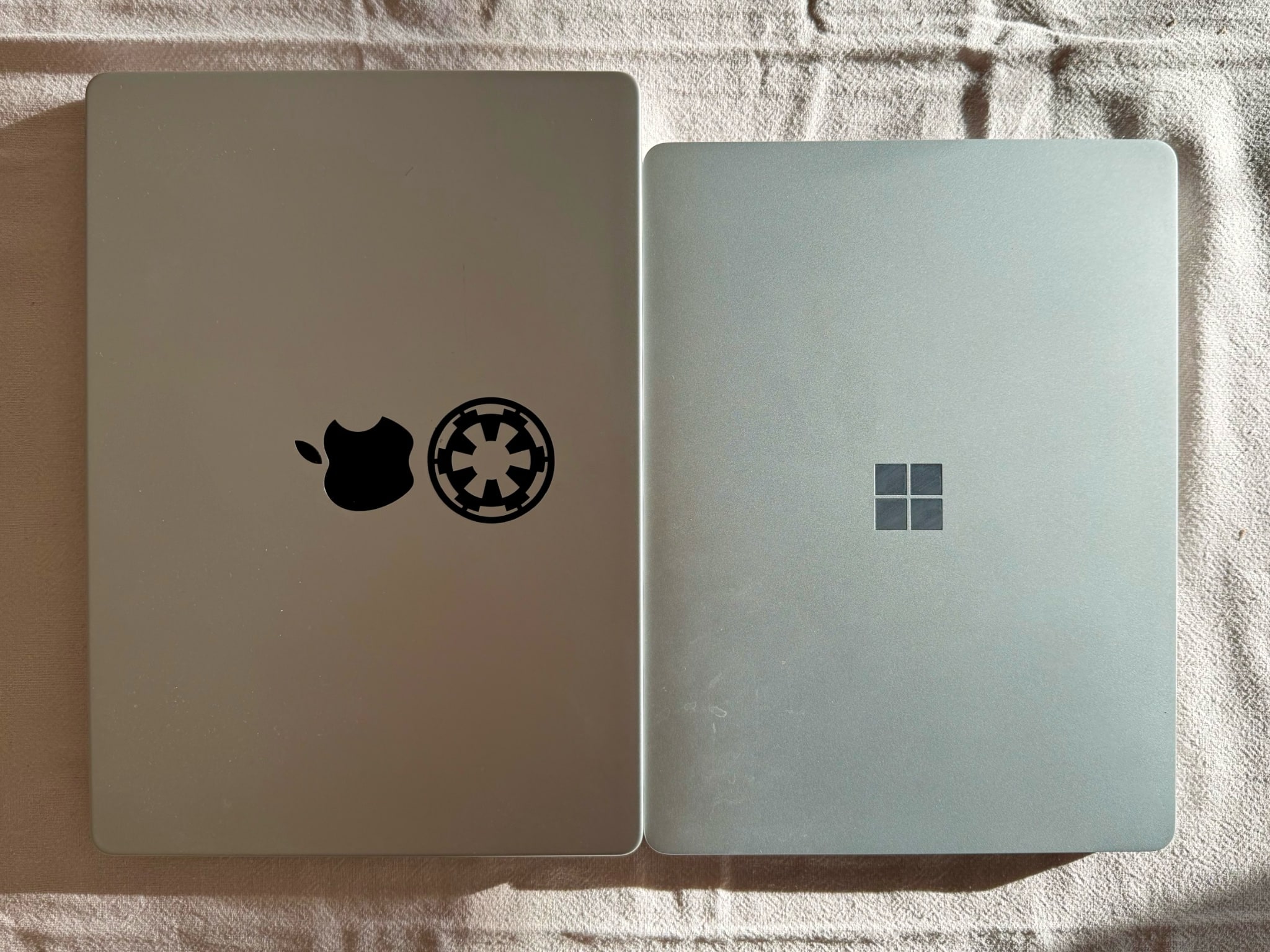 Here's my MacBook Pro vs Surface Laptop instead